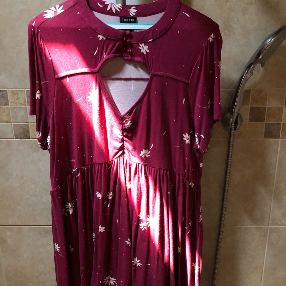 Torrid burgundy top
